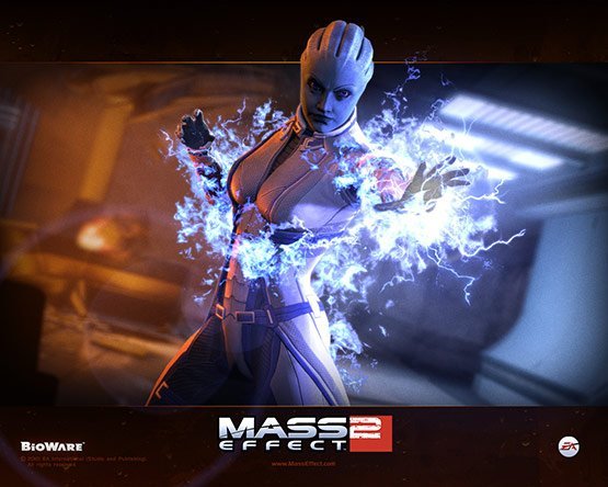 01 of 40, Mass Effect 2 Wallpaper Liara