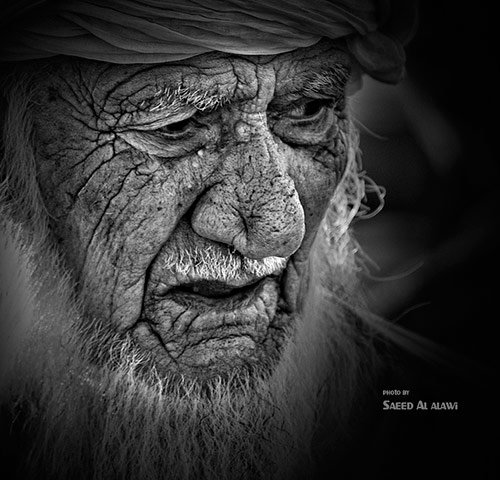 osama bin laden face_04. black and white photos of