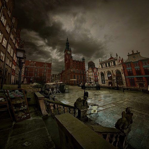 gdansk deszczowa pora in 22 Impressive Examples of Dark Photography