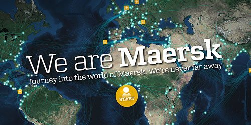 wearemaersk in 30 Creative Flash Websites for Inspiration