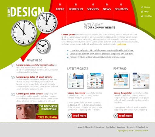 webtemplatepsd7 in 20 Free Website Design Templates
