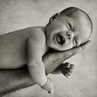 Cute Babies Photos in Black and White Photography