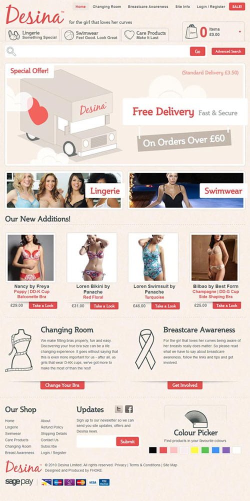 40 Fresh E-Commerce Website Designs