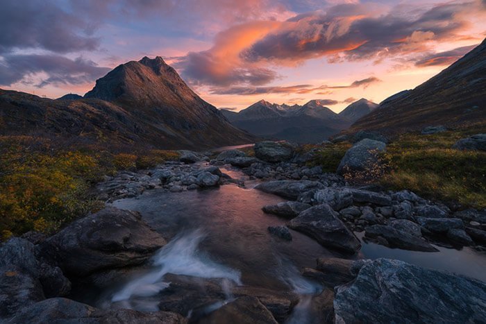 Vengedalenn in Sunrise by Ole Henrik Skjelstad