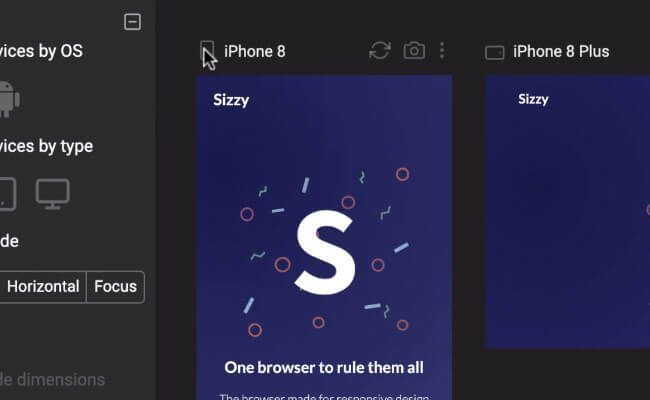 Sizzy - Online tool for designers and developers