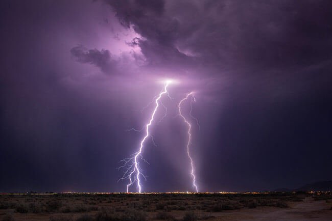 Lightning over Eloy